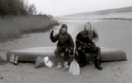 De auteurs op Aardbeieneiland, 11 januari 2004 (foto R.B. van Luijk)